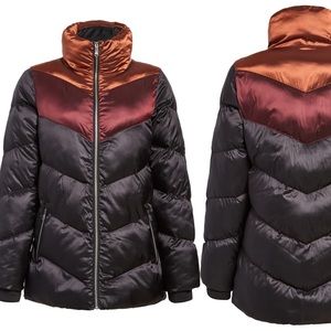 Brand New Sam Edelman Colorblock Puffer Coat
